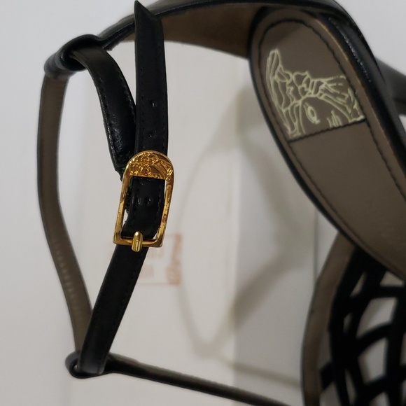Versace Collection T-Strap Sandals *RARE* - Picture 10 of 13